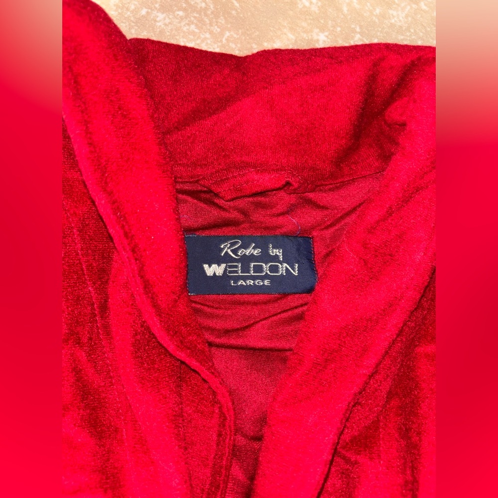 Women's Red Robe - Picture 2 of 3